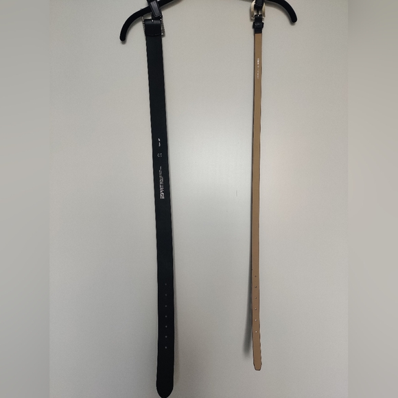 Nwot Esprit waist leather belt + bonus f21 waist thin belt - Picture 2 of 7